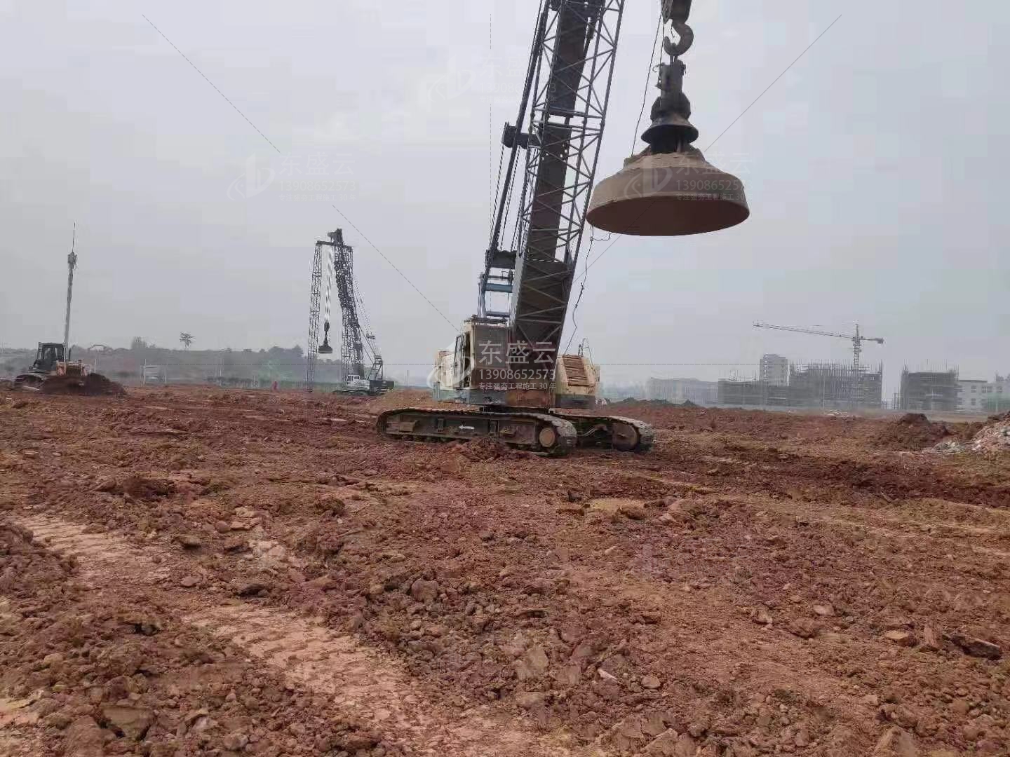 高铁制梁场强夯-赣广高铁制梁及存梁地基处理